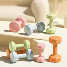 Haltères multicolores